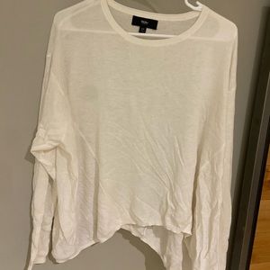 Long sleeve white light sweater
